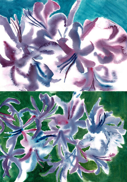 Una Ursprung, ‘Purple petals’, 2021