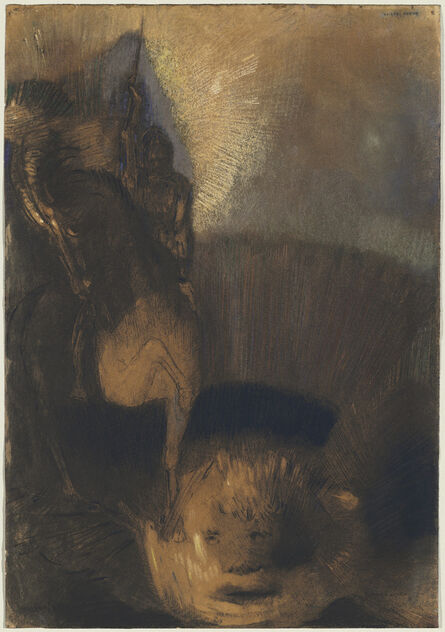 Odilon Redon, ‘Saint George and the Dragon’, 1880s and c. 1892
