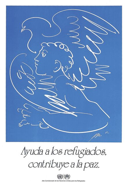 United Nations Affiche, ‘Aiding Refegees Contributes to Peace’, 1986