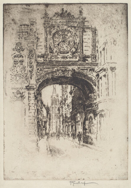 Joseph Pennell, ‘Grosse Horloge, Rouen’, 1907