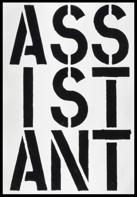 Christopher Wool, ‘Assistant, from Black Book’, 1989