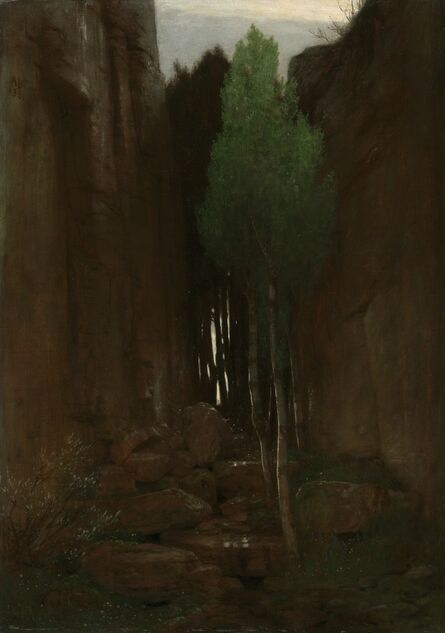 Arnold Böcklin, ‘Quell in einer Felsschlucht (Spring in a Narrow Gorge)’, 1881
