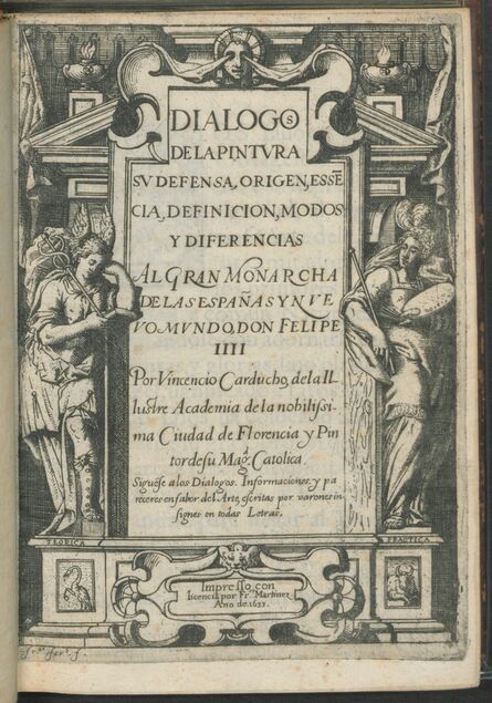 Vicente Carducho, ‘Dialogos de la pintvra : sv defensa, origen, essecia, definicion, modos y diferencias’, 1633