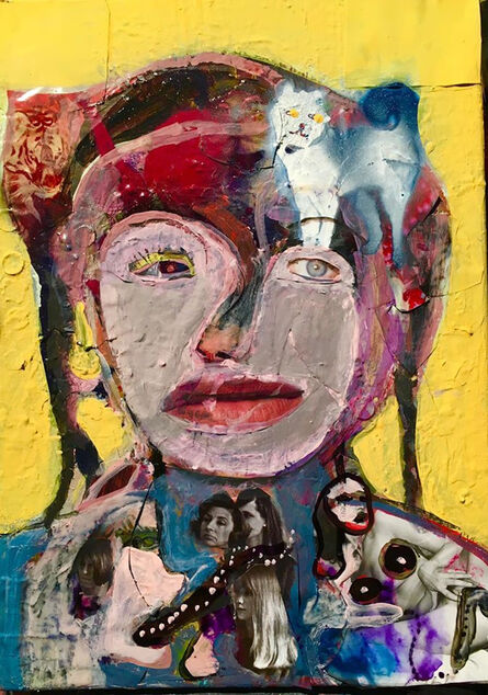 Silvia Argiolas, ‘Ragazza con sfondo giallo’, 2020