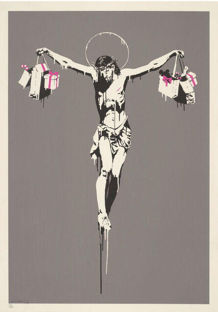 Banksy, ‘Christ With Shopping Bags’, 2004
