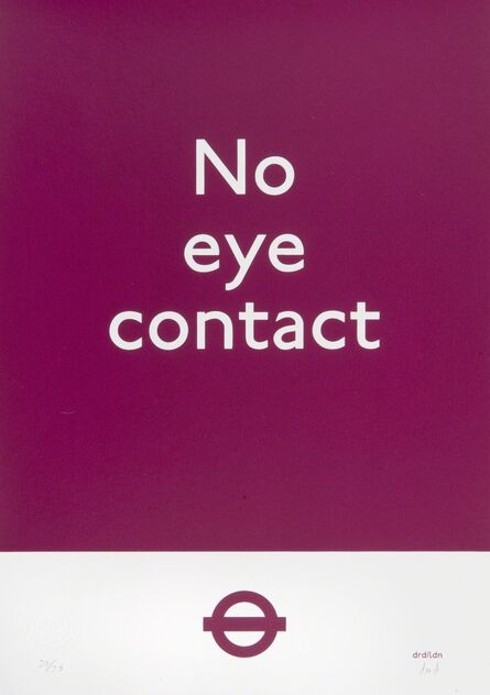 Dr D, ‘No Eye Contact (Purple)’