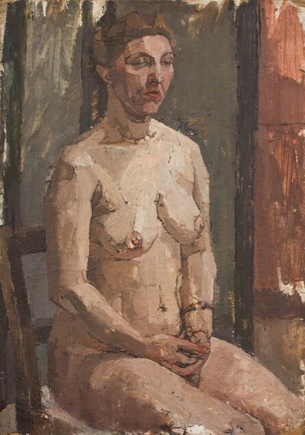Euan Uglow, ‘Seated Nude’, ca. 1954