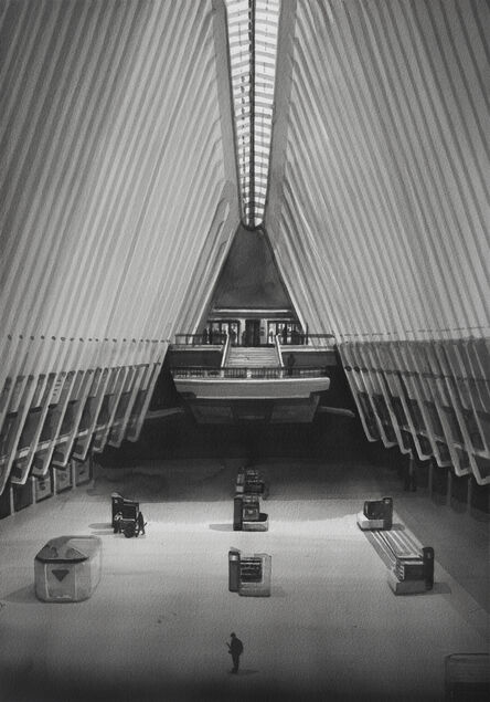 Radenko Milak, ‘A person walks through the empty Oculus transit hub at One World Trade Center on March 22, 2020 in New York City’, 2021