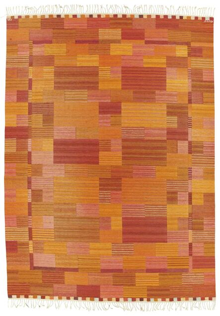 Marianne Richter, ‘'Fasad, organgeröd', a large carpet’, designed 1963