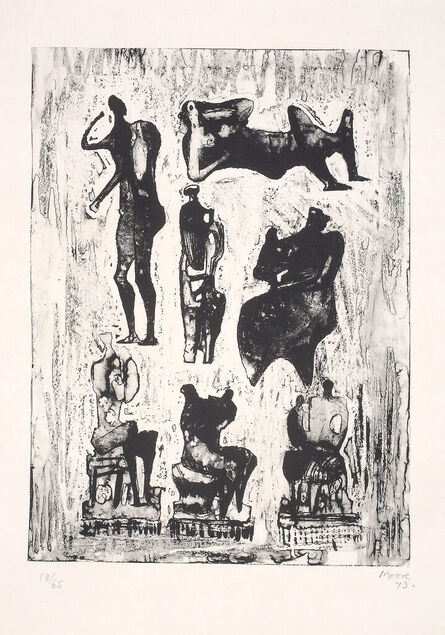 Henry Moore, ‘Seven sculptural ideas’, 1973