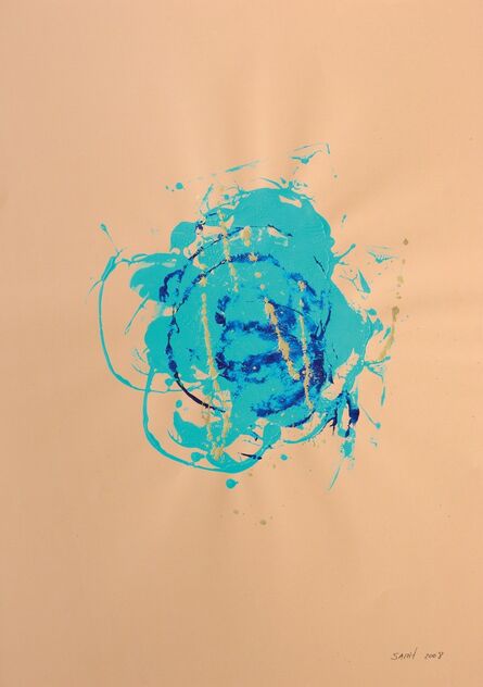 Sarit Lichtenstein, ‘Blue Flower with gold’, 2008