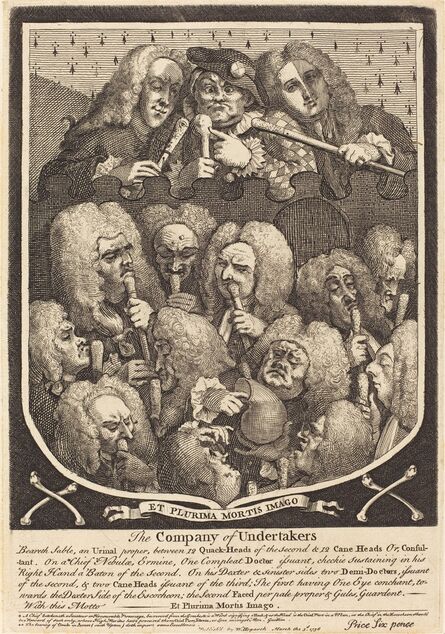 William Hogarth, ‘The Company of Undertakers’, 1736/1737