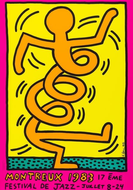 Keith Haring, ‘Montreux 1983 Pink (Döring & Osten 8)’, 1983
