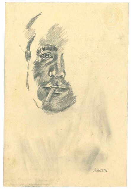Mino Maccari, ‘The Smoking Man’, 1950s