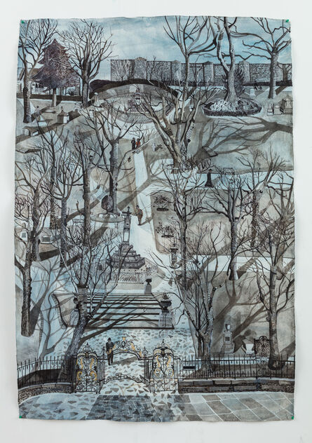 Sophie Charalambous, ‘Winter in St Pancras Old Church Yard’, 2020
