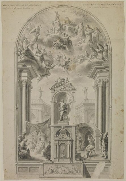 Antonio Villanueva, ‘Study for an altar wall with scenes from life of St John the Baptist’, 1780