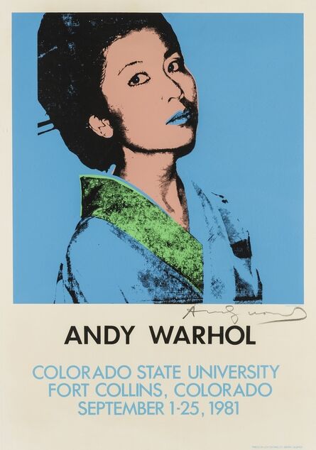 Andy Warhol, ‘Kimiko Powers, A poster for the Colorado State University Exhibition’, 1981