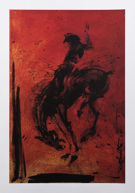 Richard Hambleton, ‘Horse & Rider - Red’, 2018
