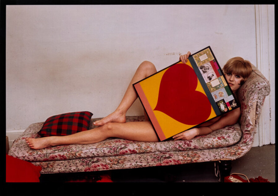 Untitled (Pauline Boty Holding Peter Blake Heart)