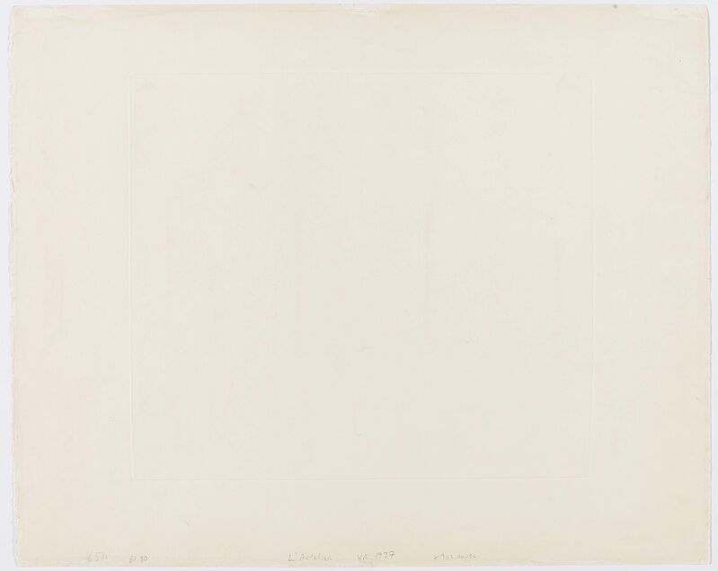 Pablo Picasso, ‘L'Atelier’, 1927, Print, Etching on BFK RIVES (watermark), Van Ham