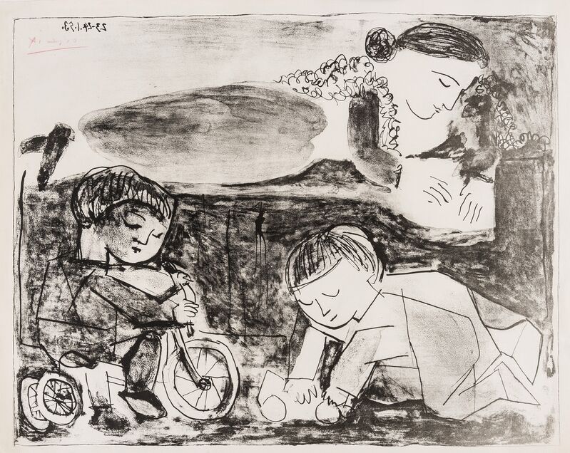 Pablo Picasso, ‘Les Jeux et la lecture (Bloch 741; Mourlot 240)’, 1953, Print, Lithograph, Forum Auctions