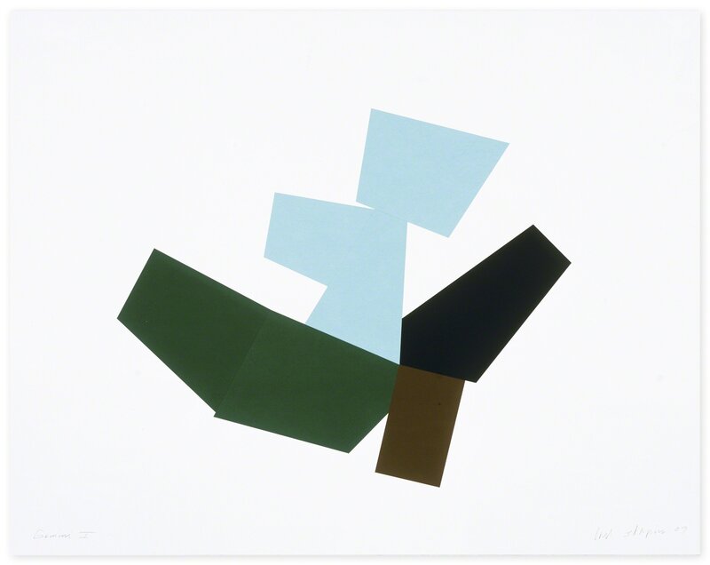 Joel Shapiro, ‘Boat, Bird, Mother and Child (h)’, 2009, Print, 7 color screenprint, Gemini G.E.L.