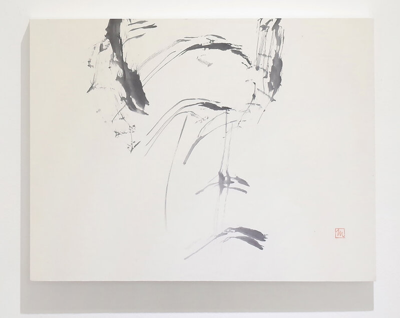 Miwako Nagaoka, ‘BOKUSHO "Star"’, 2006, Drawing, Collage or other Work on Paper, Sumi-ink on paper, wood panel, Gallery Kitai