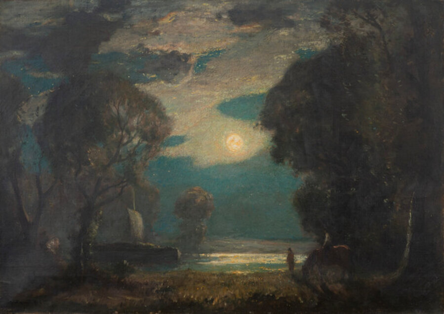 River's Edge by Moonlight