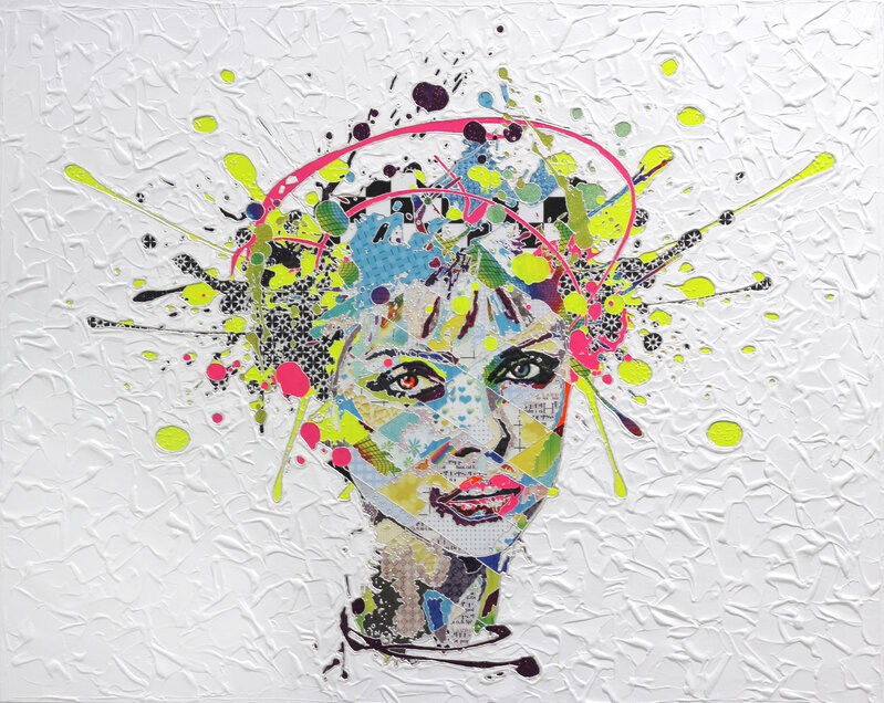 Pınar Du Pre, ‘Blondie ’, 2018, Painting, Mixed Media, Collage on Canvas, Artspace Warehouse