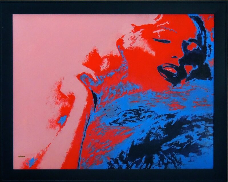 Ron Lesser, ‘Marilyn Monroe - Sizzle’, Painting, Acrylic on Panel, The Illustrated Gallery