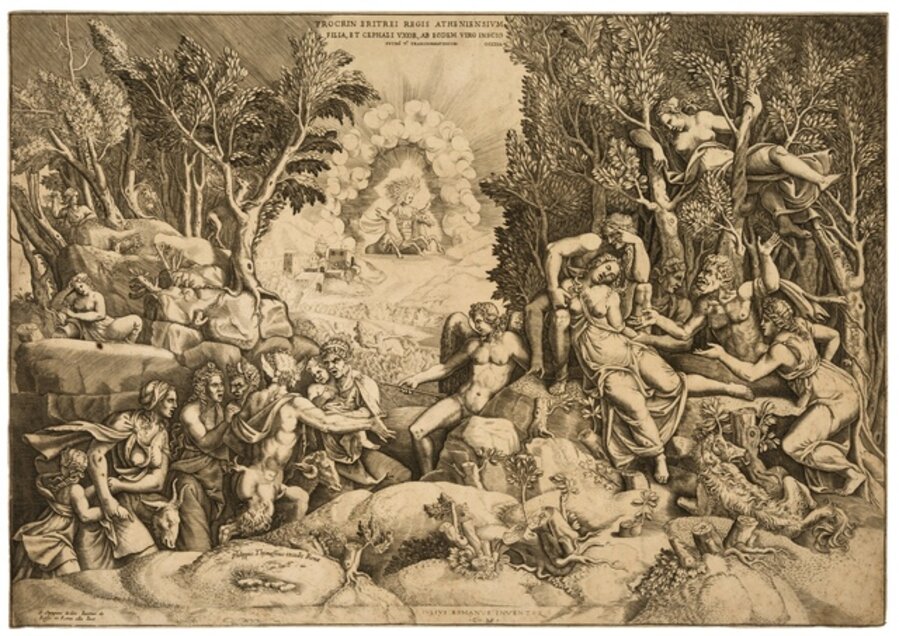 The Death of Procris, after Giulio Romano