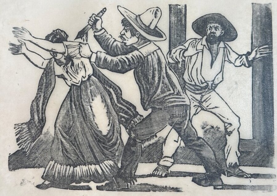 Original Woodcut on Rice Paper