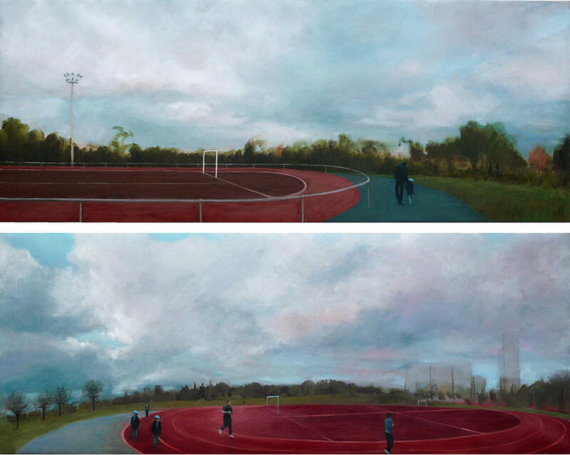 Sandrine Rondard, ‘Le Stade des Guilands I et II ’, 2013, Painting, Oil on canvas, Under Construction Gallery