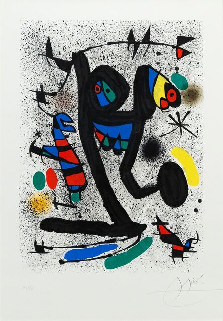Joan Miró, ‘Butterfly Girl, La Demoiselle aux Papillons for Derrière le Miroir’, 1971
