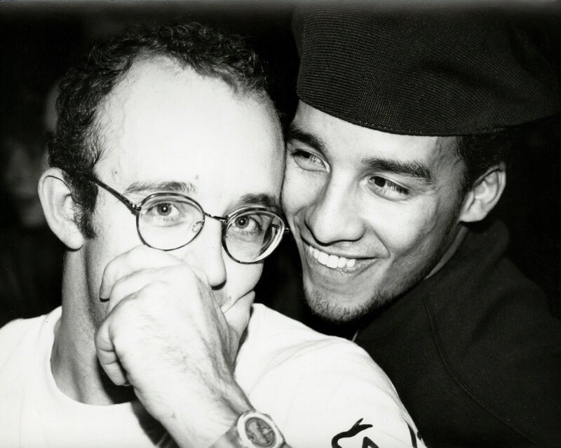 Andy Warhol, ‘Andy Warhol, Photograph of Keith Haring with Juan Rivera  (smiling), 1986’, 1986, Photography, Silver gelatin print, Hedges Projects