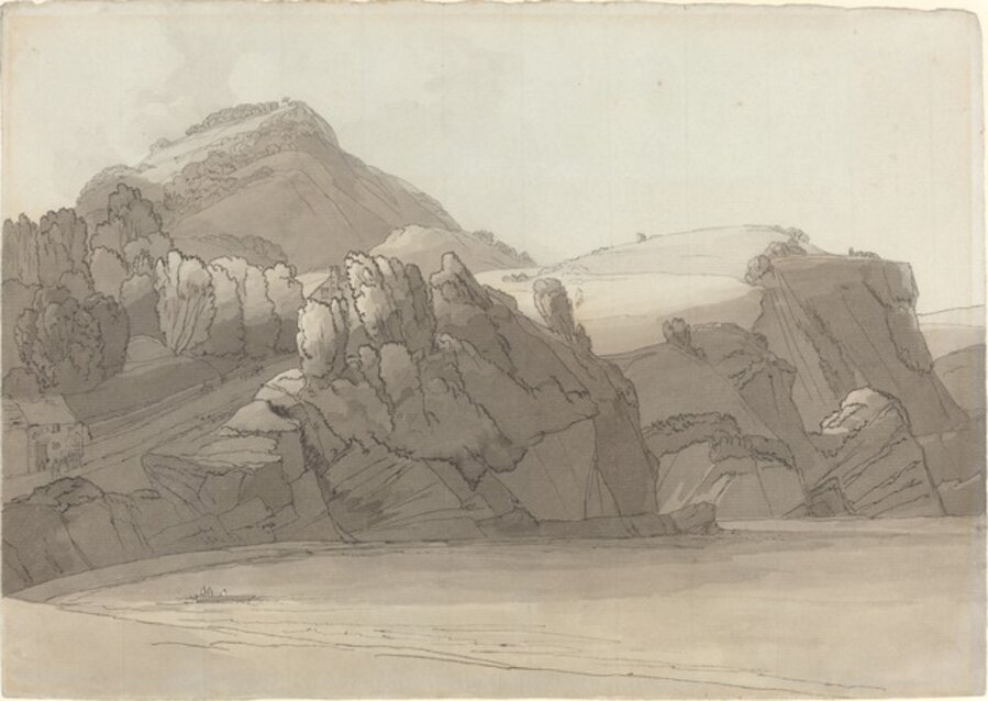 A Rocky Shore at Coombmartin, Devon (Combe Martin Bay)