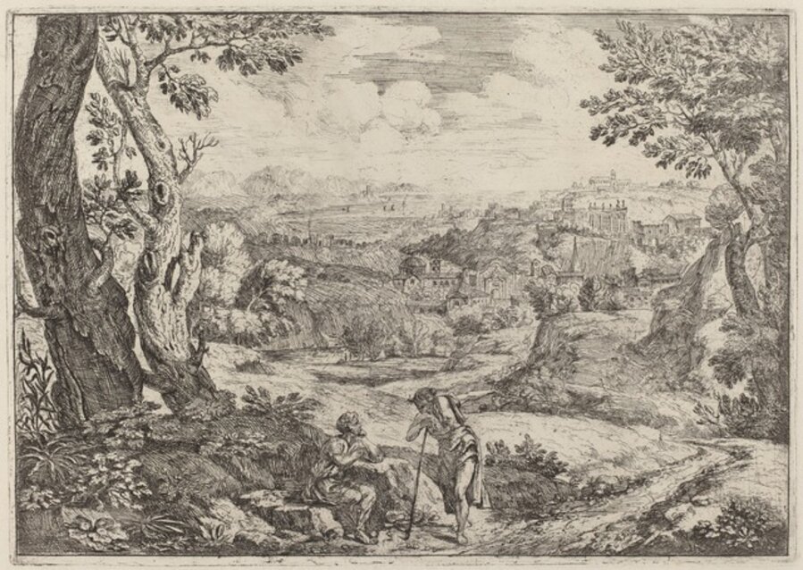 Two Men in Conversation