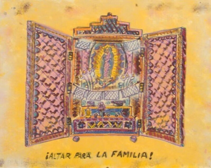 Frank Romero, ‘Altar la Familia Original Print’, 1992, Print, Hand Printed Silkscreen, David Lawrence Gallery