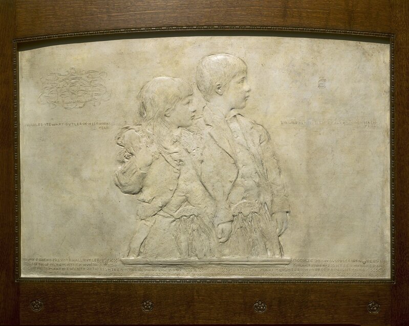 Augustus Saint-Gaudens, ‘Charles Stewart Butler and Lawrence Smith Butler’, 1880-1881, Sculpture, Plaster, National Gallery of Art, Washington, D.C.
