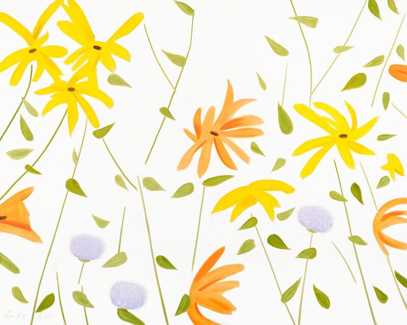 Alex Katz, ‘Flowers 2’, 2017, Print, Archival pigment inks on Crane Museo Max 365 gsm paper, William Campbell Gallery