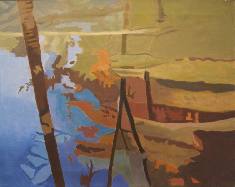 Ralph Wickiser, ‘Blue Stream’, 1998, Painting, Oil on linen, Walter Wickiser Gallery