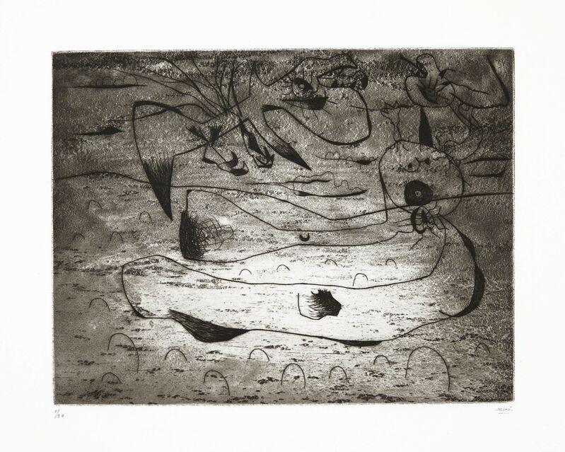 Joan Miró, ‘L'Aigle et La Femme La Nuit’, 1938, Print, Etching with drypoint, on Arches paper, Christie's