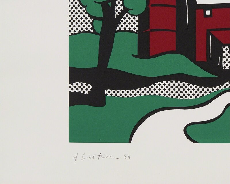 Roy Lichtenstein, ‘Red Barn’, 1969, Print, Screenprint on C.M. Fabriano 100/100 Cotone Paper, Fine Art Mia