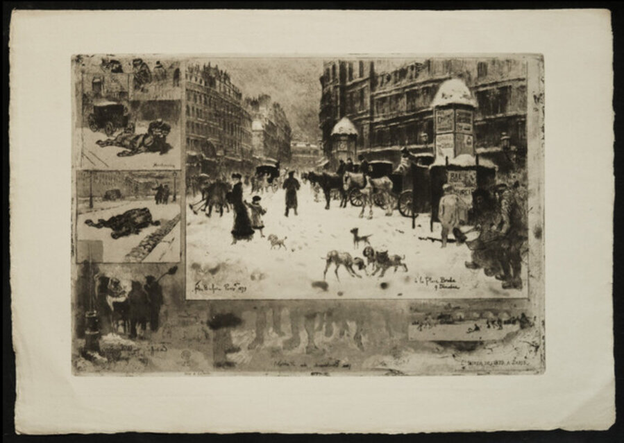 L'Hiver à Paris ou La Neige à Paris