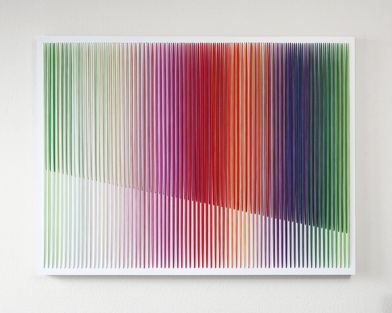 Bumin Kim, ‘Prism’, 2019, Painting, Thread and acrylic on wood panel, Ro2 Art