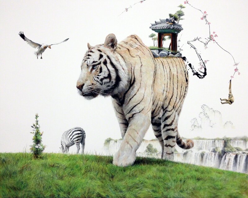 Kim Nam Pyo, ‘Instant Landscape - traveler #30’, 2014, Painting, Charcoal on canvas, Leehwaik Gallery