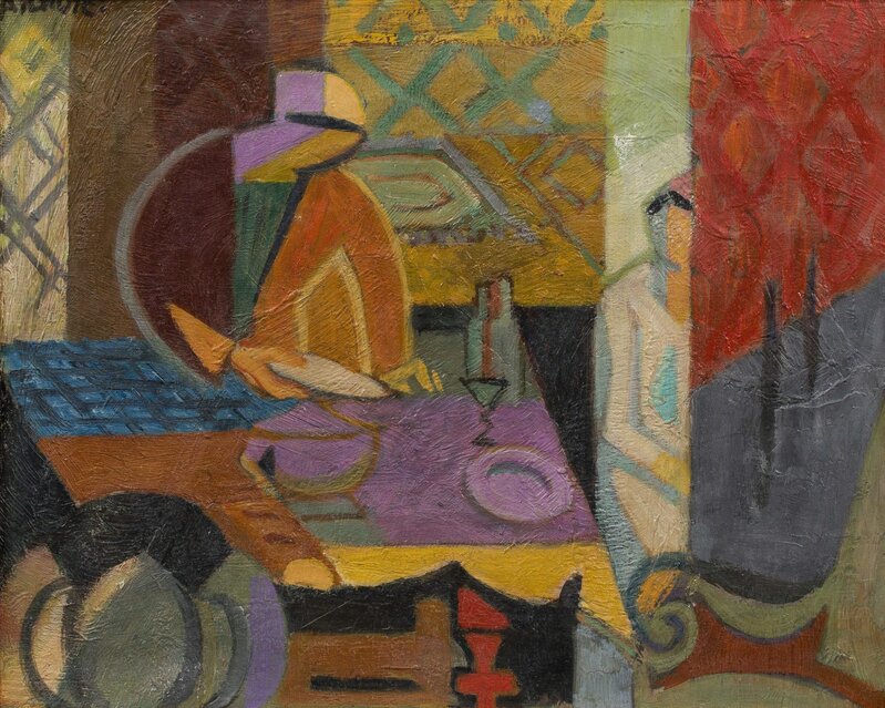 André Lhote, ‘La salle à manger’, circa 1944-45, Painting, Oil on canvas, Leclere 