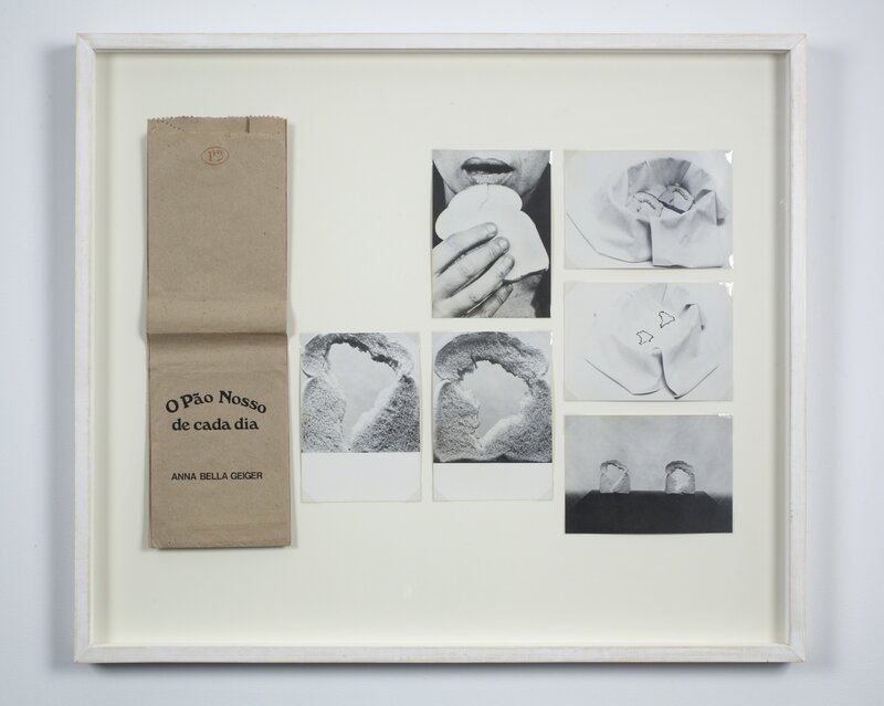 Anna Bella Geiger, ‘O Pao nosso de cada dia’, 1978, Mixed Media, Bread bag and
postcards, Henrique Faria Fine Art