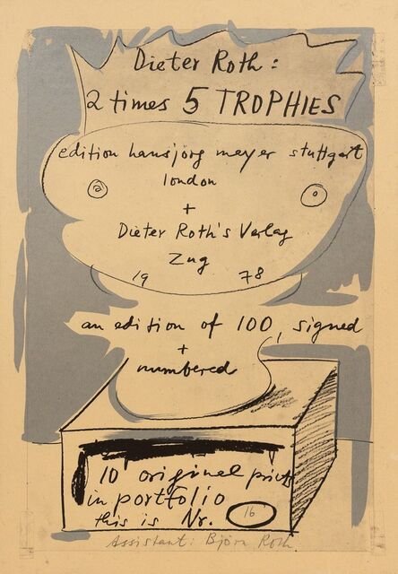 Dieter Roth, ‘2 times 5 TROPHIES (portfolio of eleven works)’, 1978