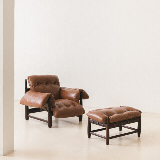 Mole Armchair with Ottoman